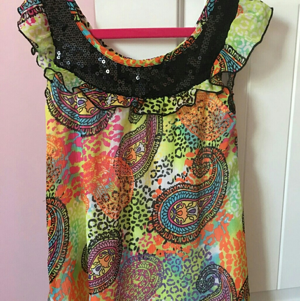 sequin blouse